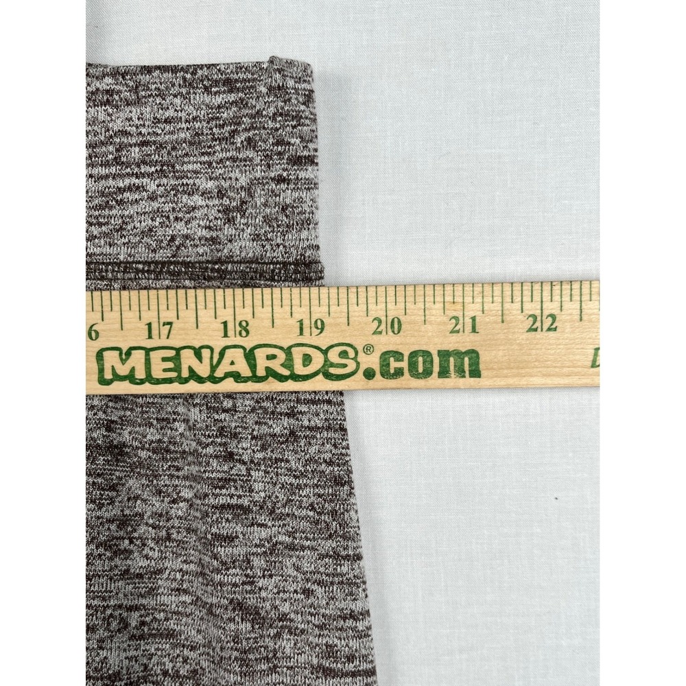 LOGO Lori Goldstein Crop Pants Brown Marl Space Dye Knit Plus Size 1X Wide Leg - Picture 6 of 11